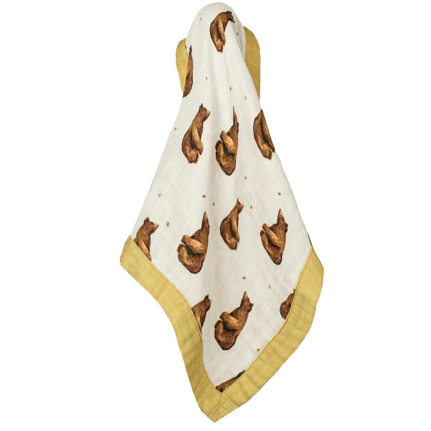 Honey Mini Lovey Two-Layer Muslin Security Blanket
