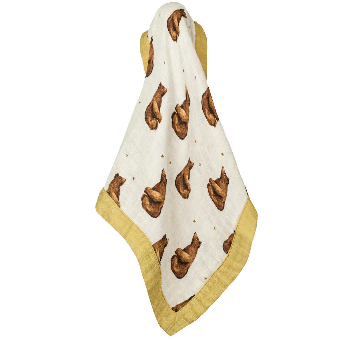 Honey Mini Lovey Two-Layer Muslin Security Blanket