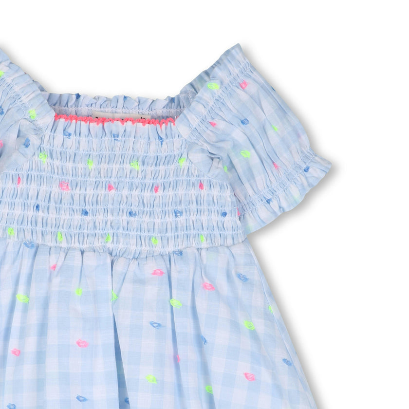 Light Blue Checkered Kids’ Dress