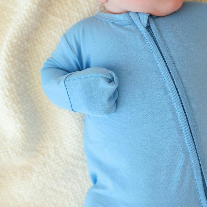 Hattie Blue Footie Zippered One Piece