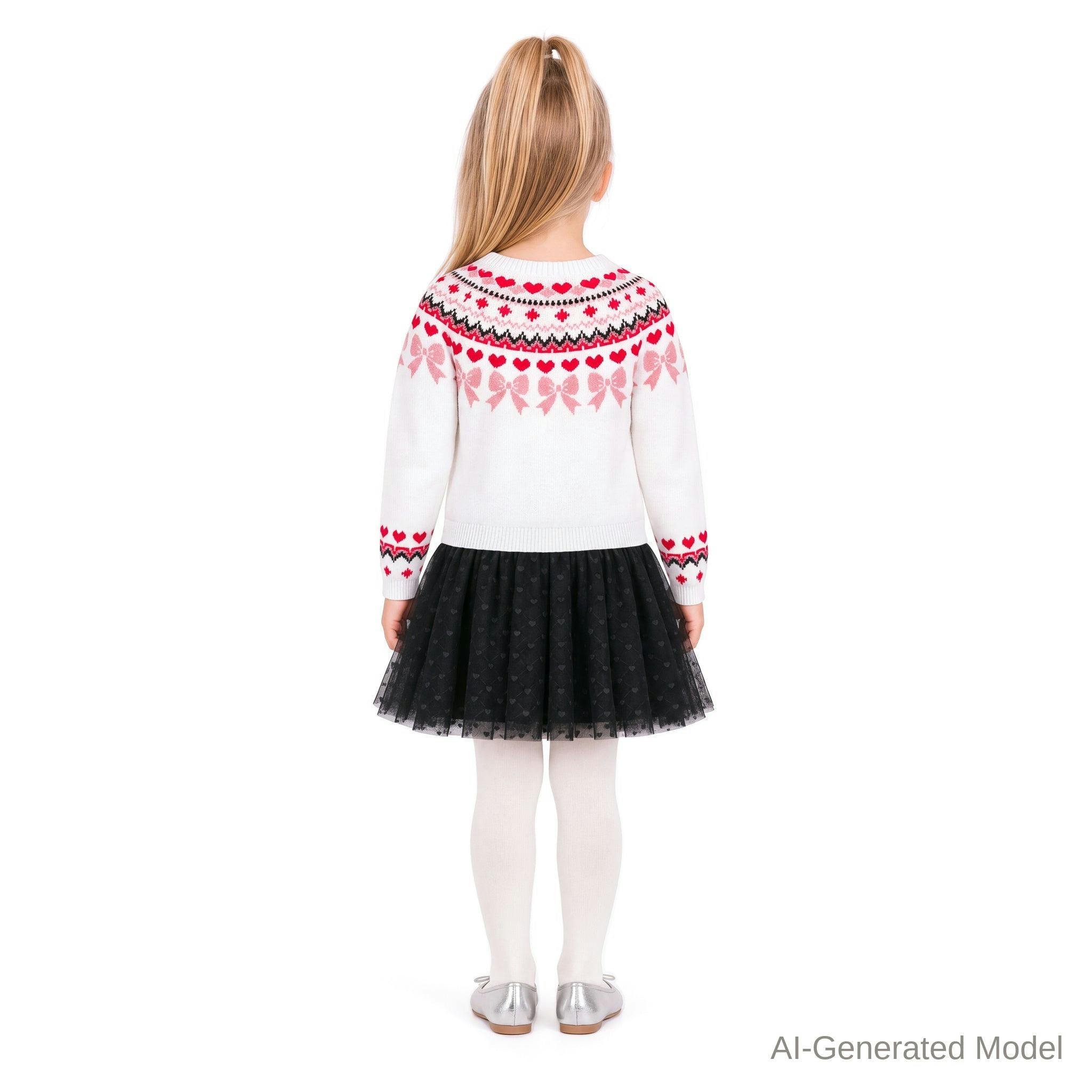 Girls Fair Isle Sweater Dress | Hearts & Bows