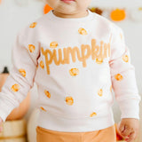 Pumpkin Stitch Patch Sweatshirt