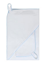 White Bubble Hooded Baby Towel