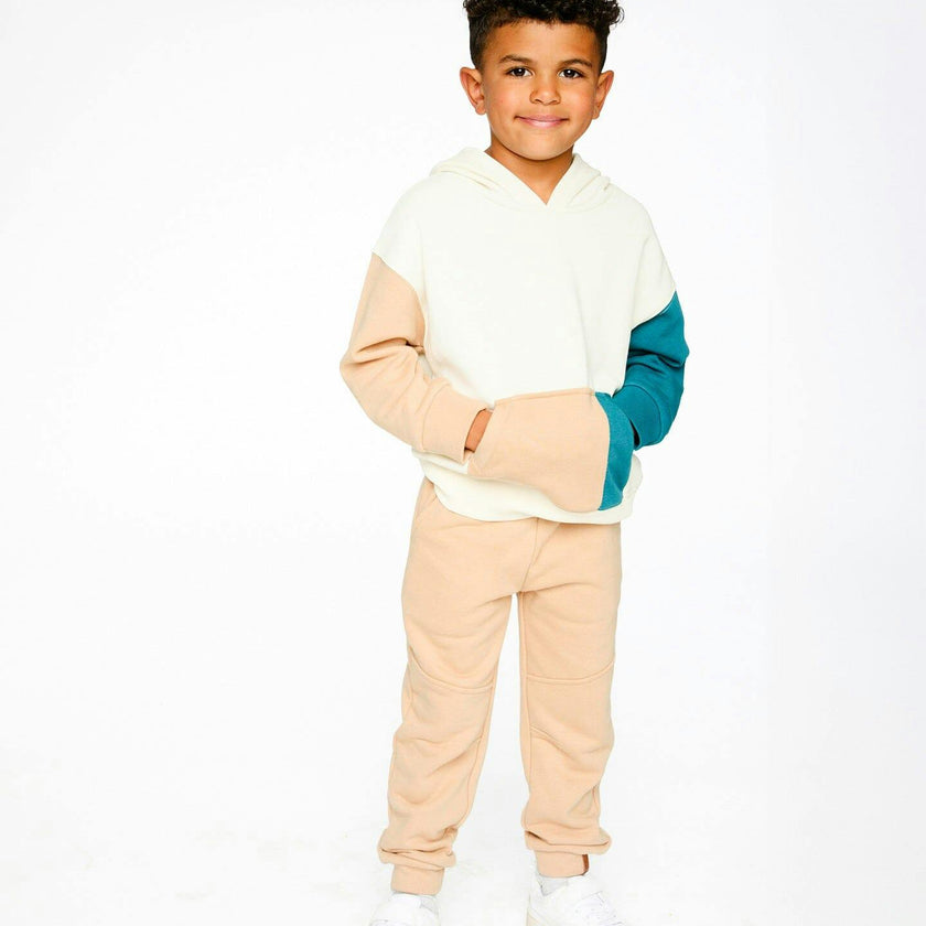 French Terry Sweatpants With Cross Seams