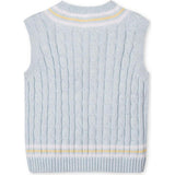 Organic V-Neck Cricket Sweater Vest, Blue