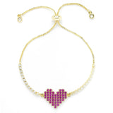 Tetris Heart Bracelet