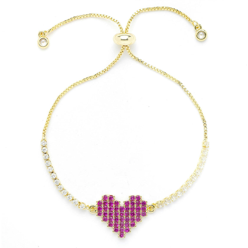 Tetris Heart Bracelet