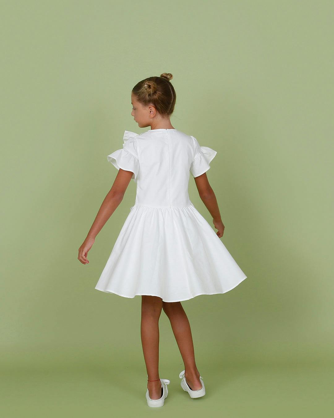 Cora dress, White