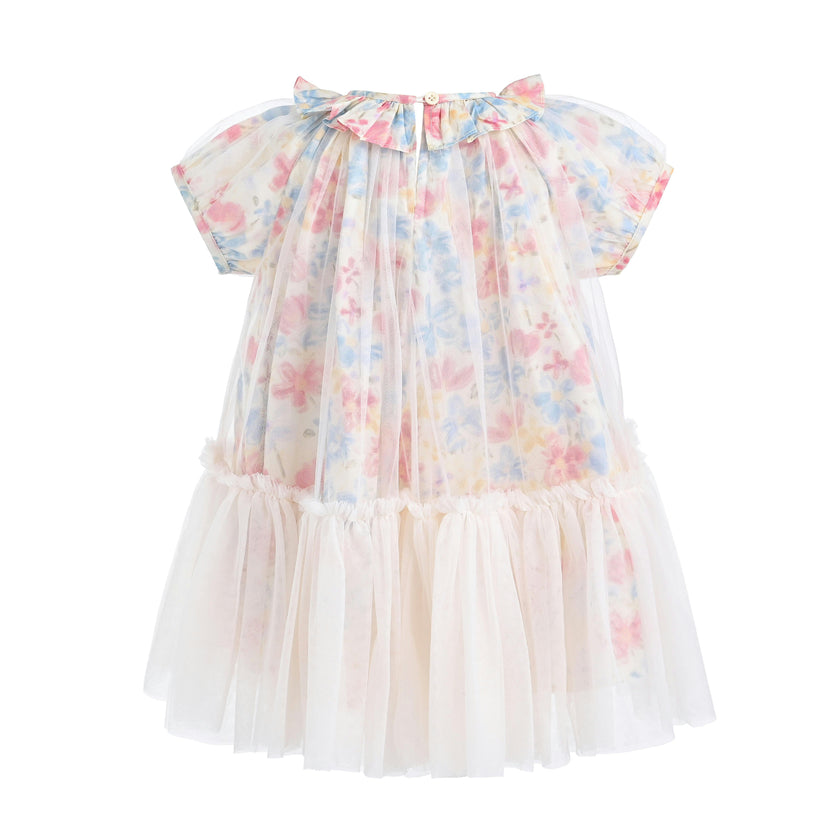 Pink Ayla Blossom Tulle Dress