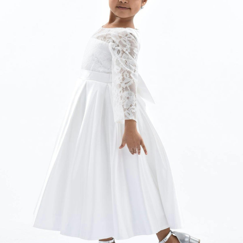 White Arcadia Satin Dress