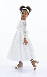 White Arcadia Satin Dress