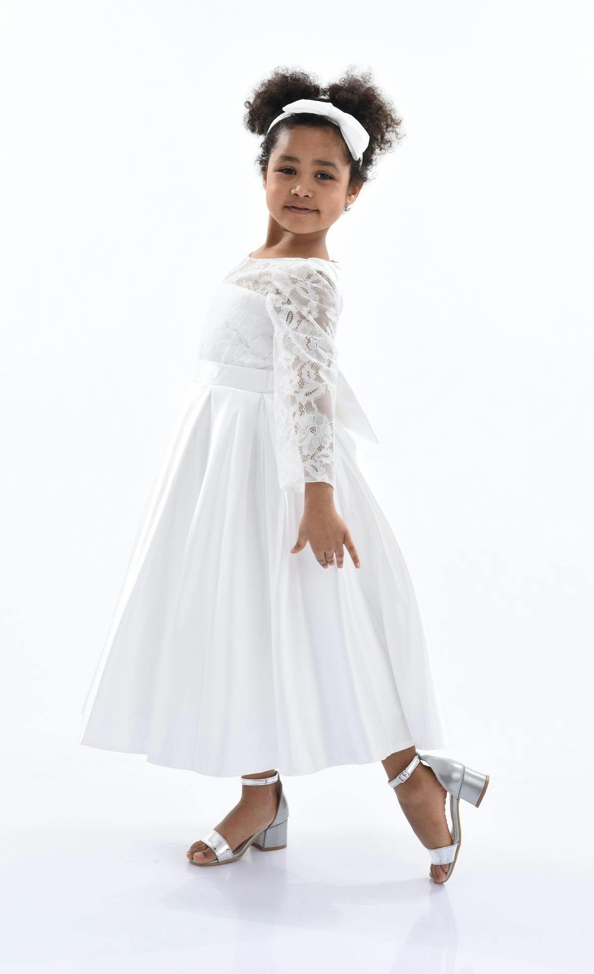 White Arcadia Satin Dress
