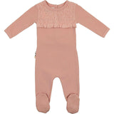 Speckled Smocked Footie