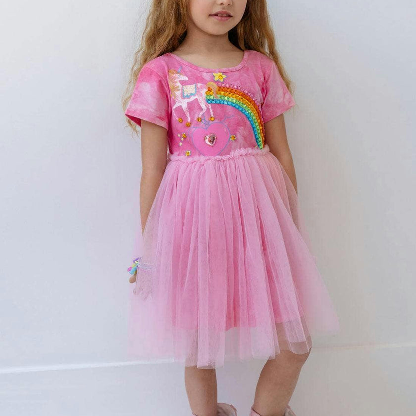 Rainbow Gem Tie Dye Dress