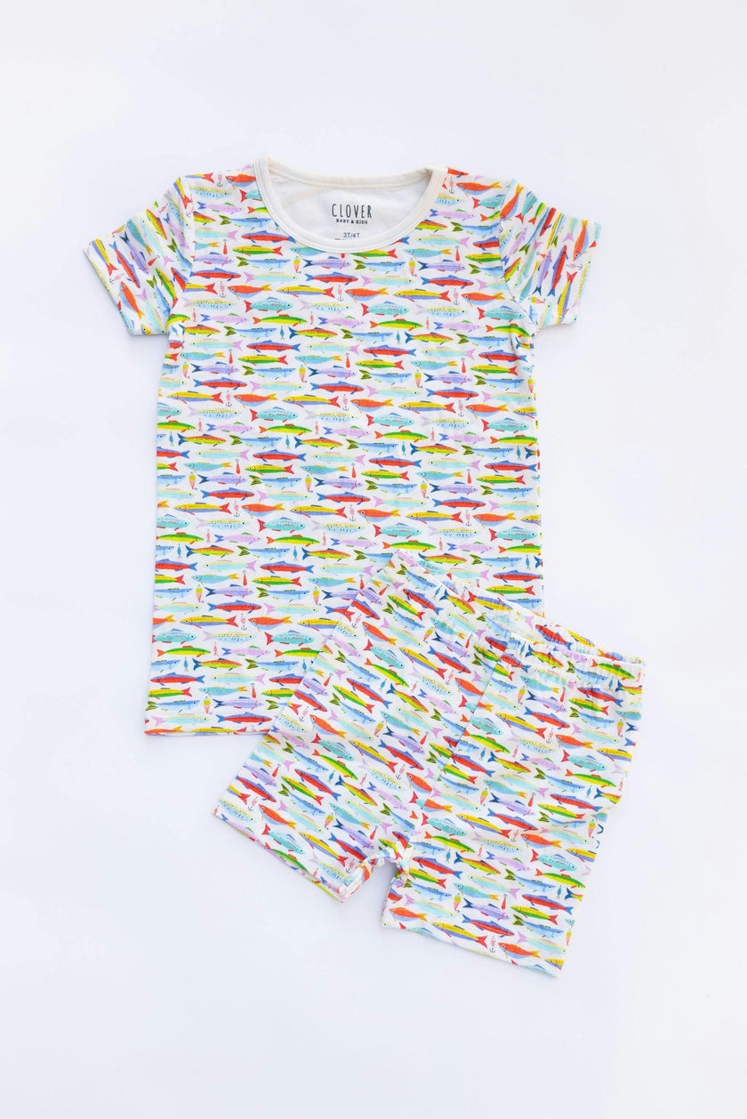 Shorts Pajama Set - Fish + Bait