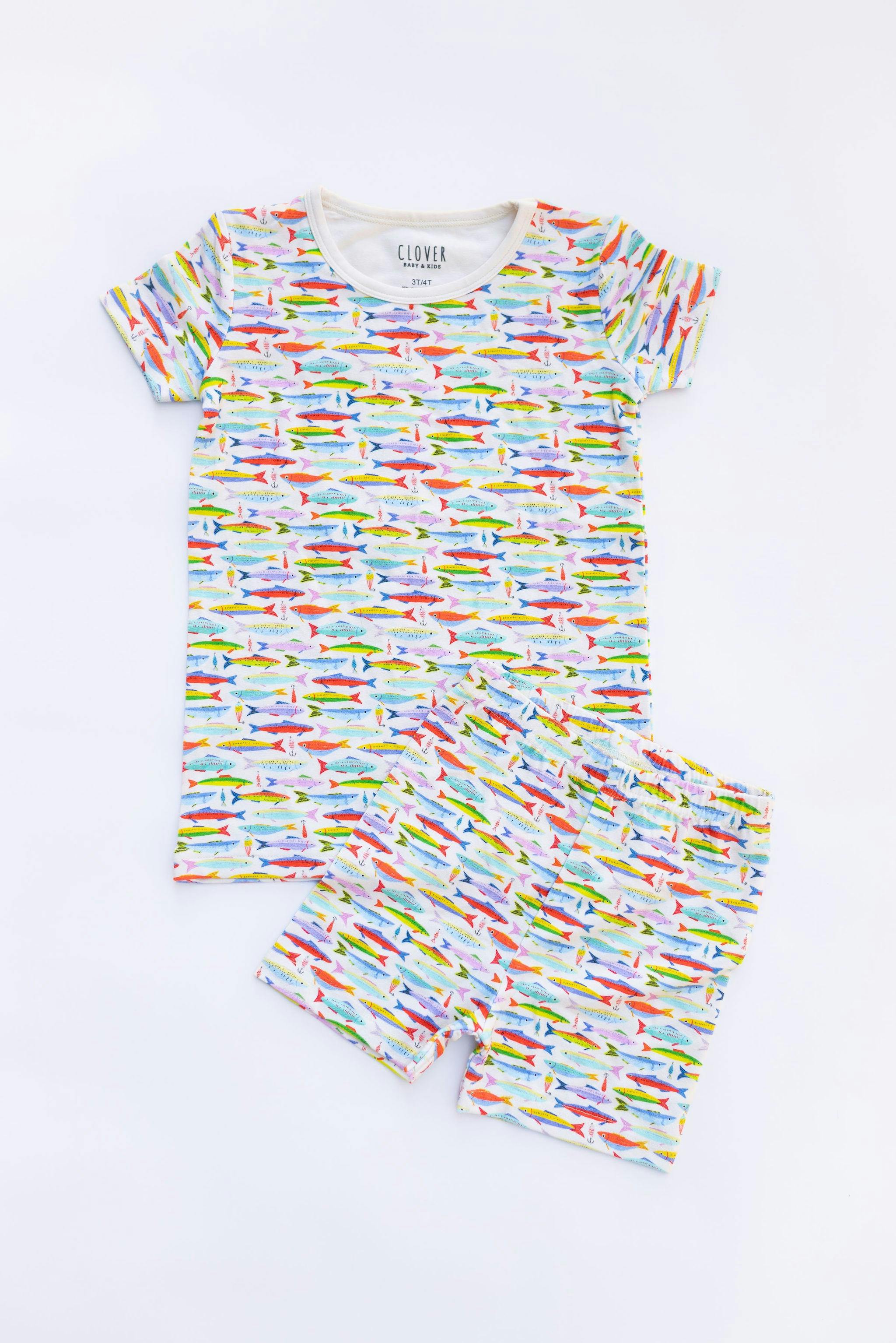 Shorts Pajama Set - Fish + Bait