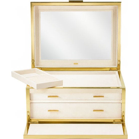 Luxe Shagreen Jewelry Box