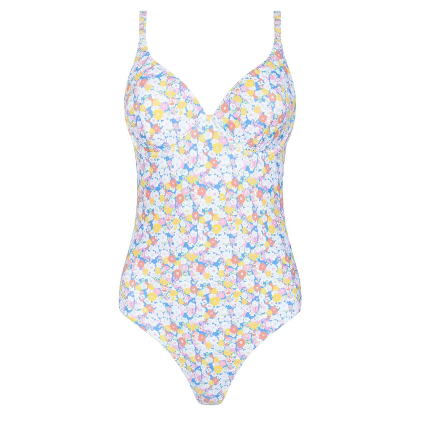 women's jasmine blossom v-neck one piece