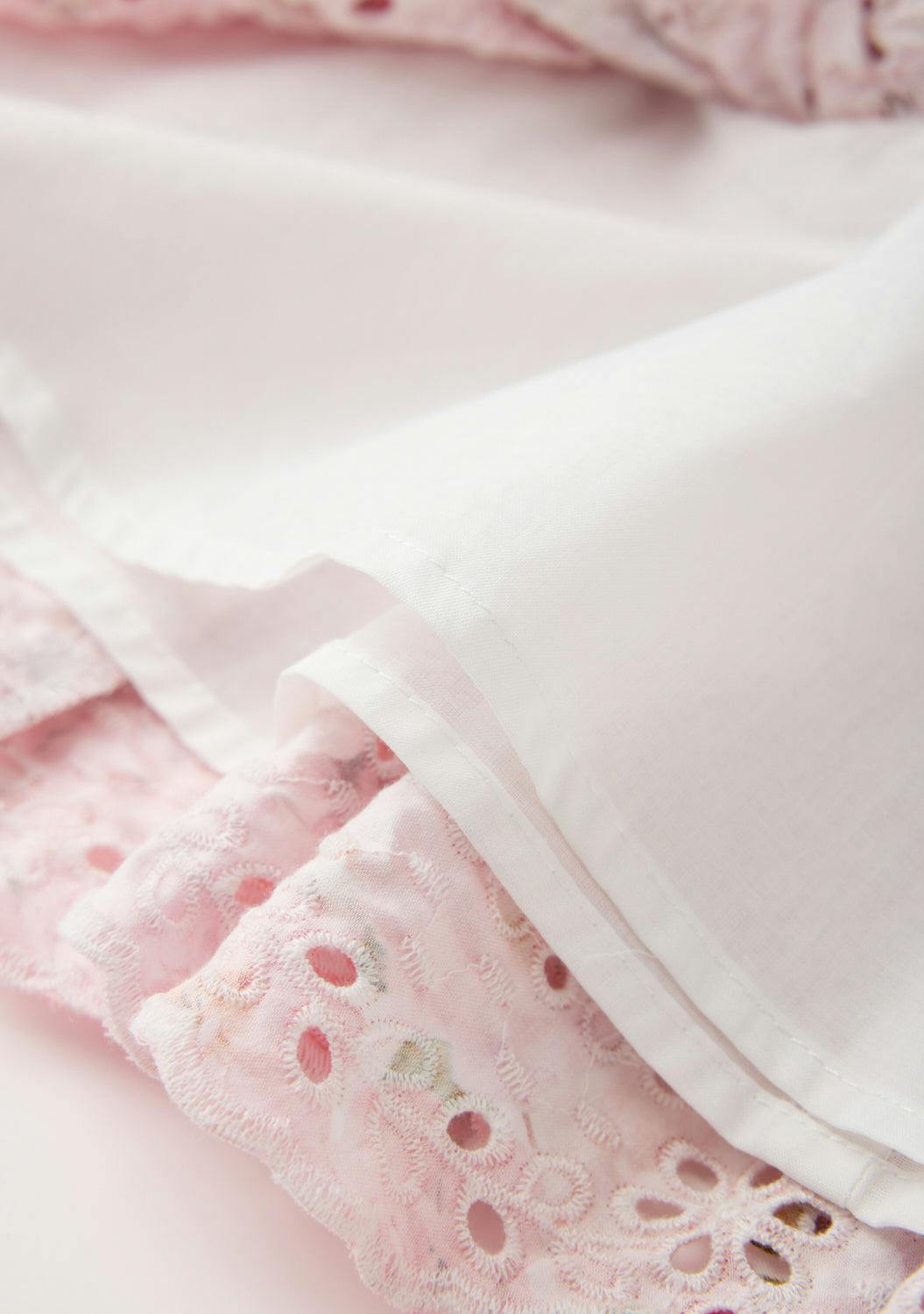 Julietta Cotton Embroidered Mini Dress