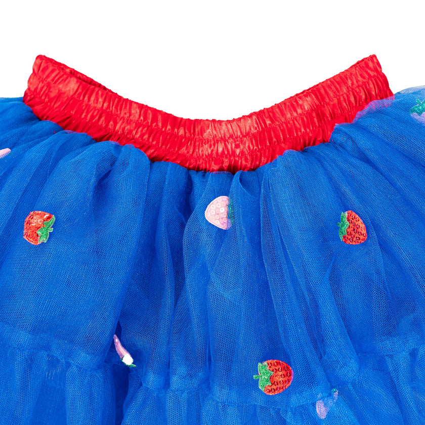 A Leading Role x Strawberry Shortcake Premium Child Berry Blue Tulle Skirt