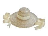 Buttercup Little Girl’s Hat - Ivory Grosgrain Ribbon