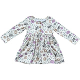 Long Sleeve Henley Dress Christmas Dogs