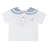 Blue Sailboat Collar Set