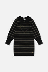 Knitted Dress Black And Gold