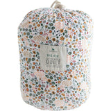 Cotton Muslin Quilted Throw - Pressed Petals