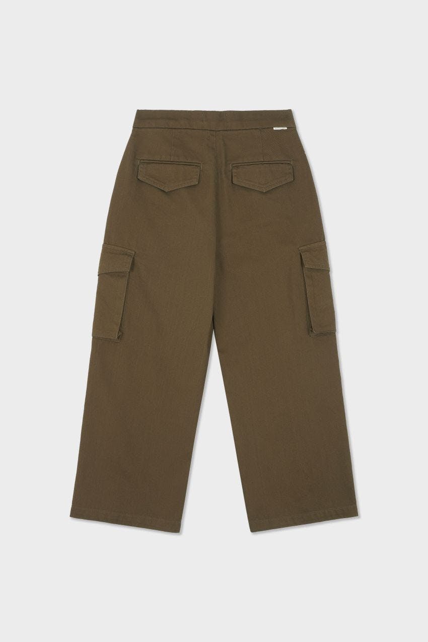 Organic Cotton Wide Leg Cargo Pant