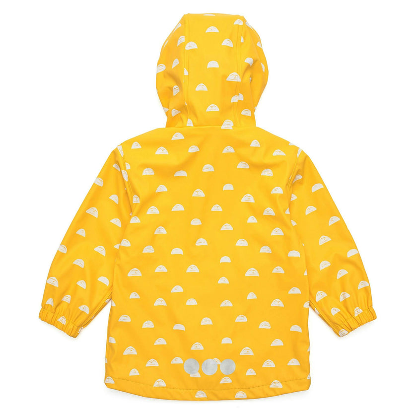 Recycled Waterproof Raincoat, Yellow