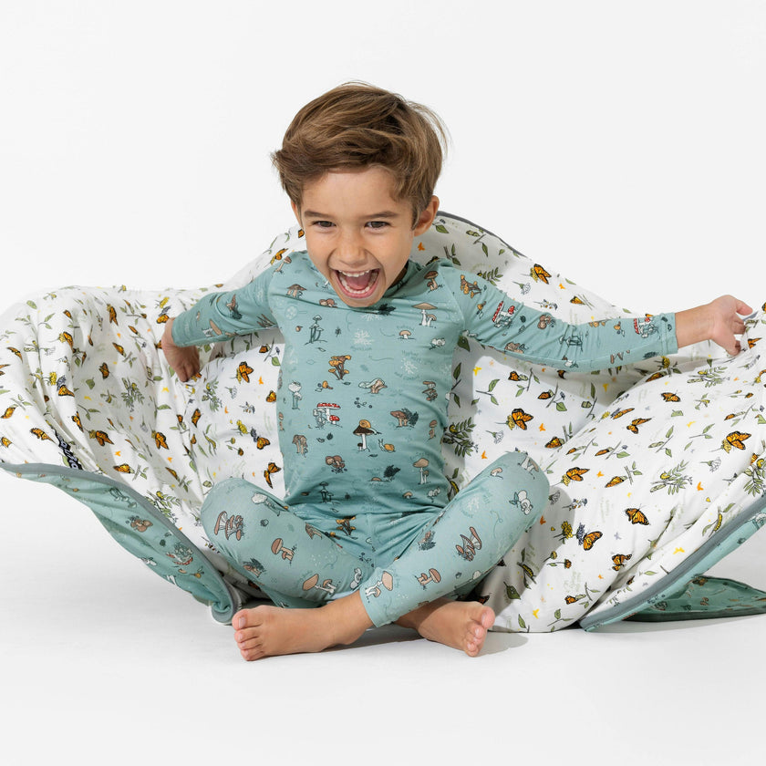 Mushroom Cycle Bamboo Kids Pajamas
