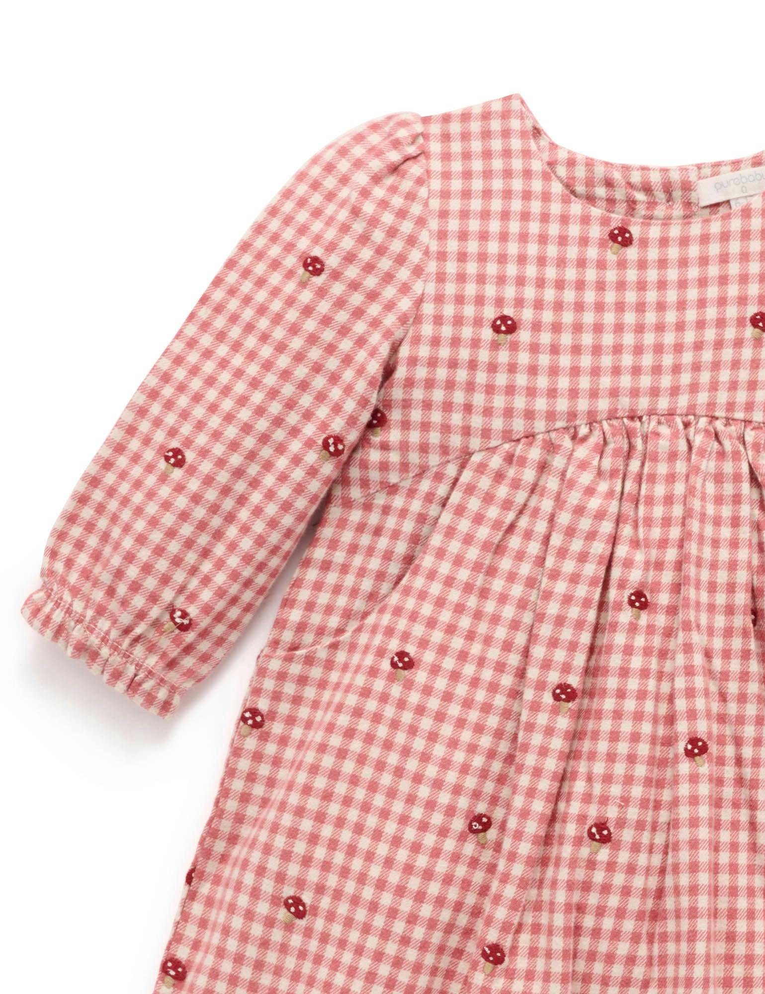 Gingham Broidery Dress Gingham Toadstool Broderie