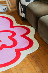 Funky Flower Shaped Irregular Rug by Shayla Goethe