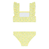 Girls Petite Fleur Smocked Ruffle Strap Bikini