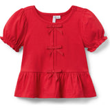 Bow Peplum Top