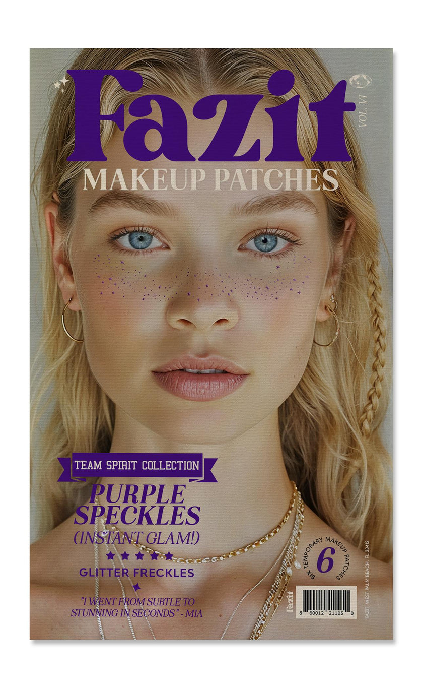 Purple Spirit Speckles Makeup Patches - Team Spirit Collection