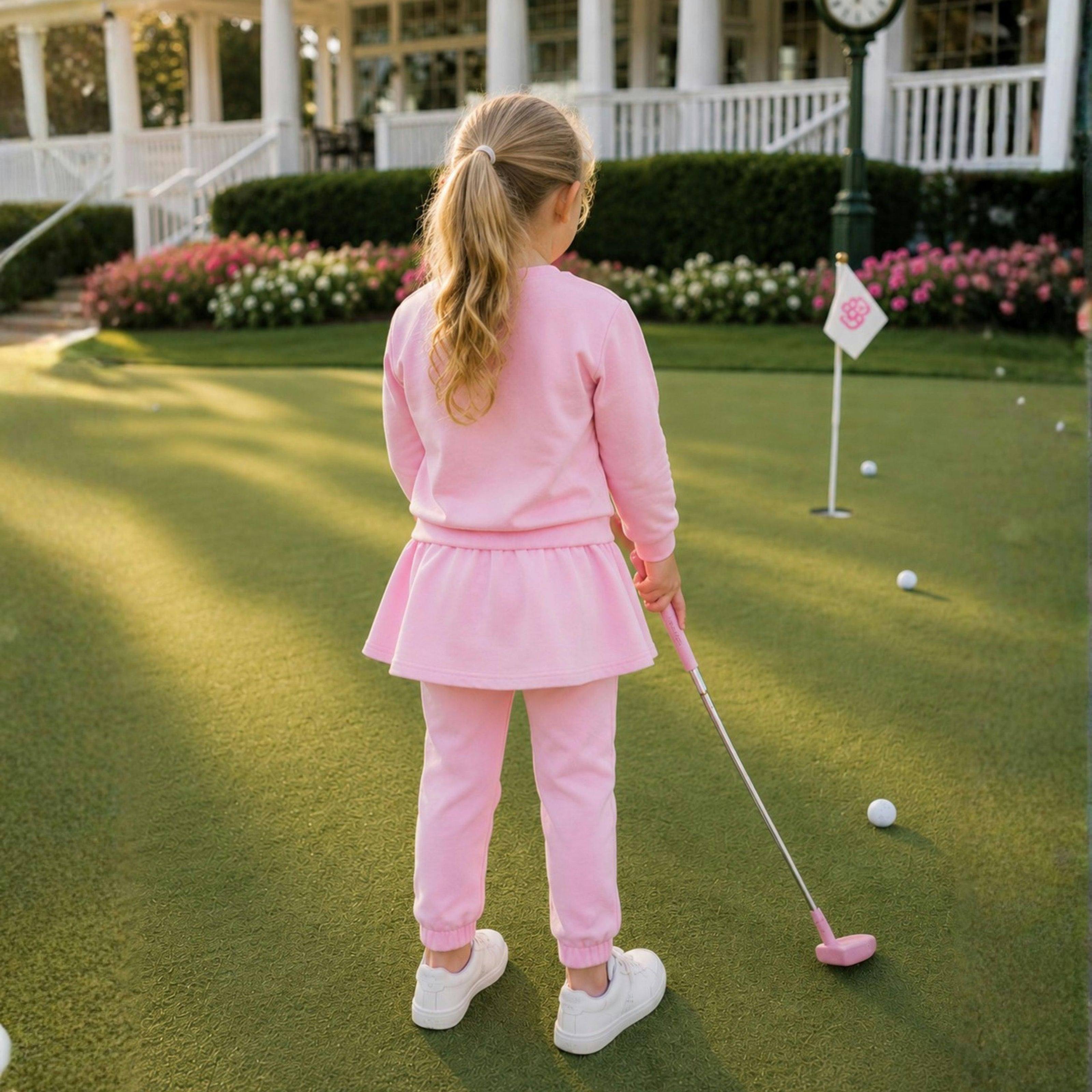 Pink Golf Signature Crew Sweatshirt