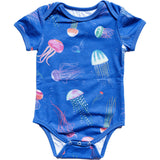 Wren Print Short Sleeve Snap Body
