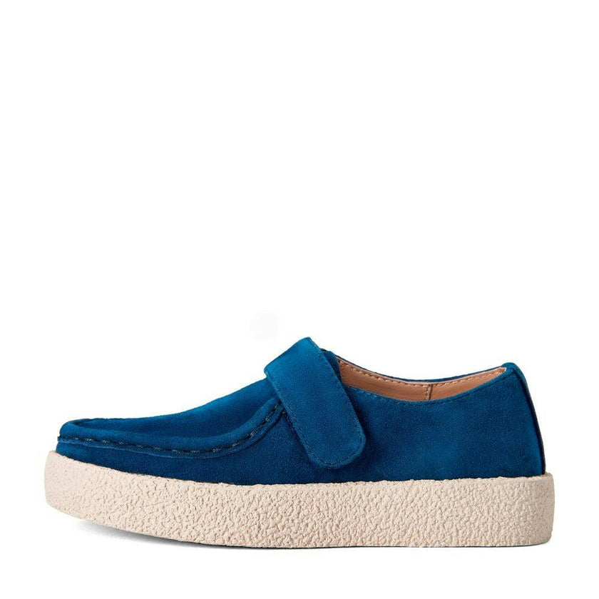 Liam Suede Velcro Strap Loafers Boots
