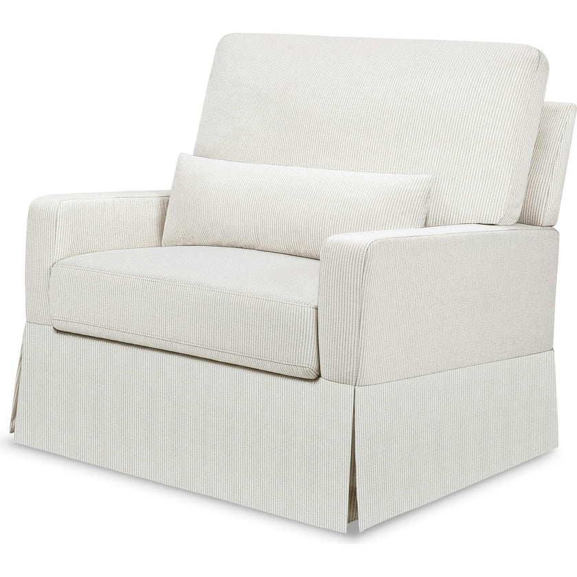 Crawford Performance Eco-Weave Pillowback Chair & a Half Comfort Swivel Glider