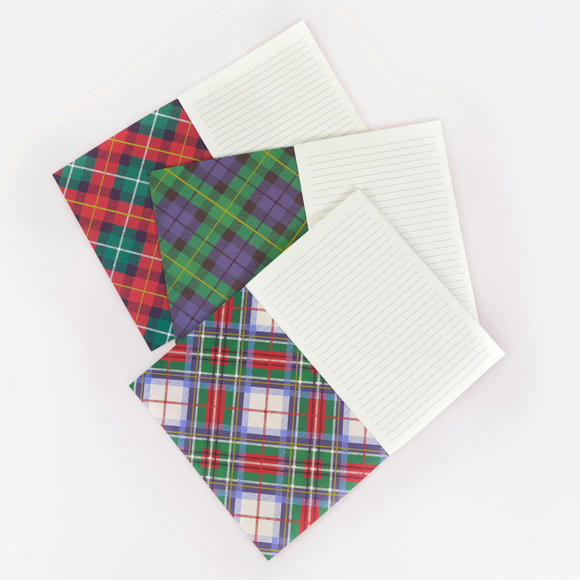 Plaid Softcover Notebook Set