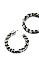 Mini Hoops in Perle Noir
