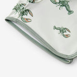 Mint Lobster Zipper Top & Swim Trunks