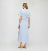 The Jamie Nap Dress - Blue/White Stripe