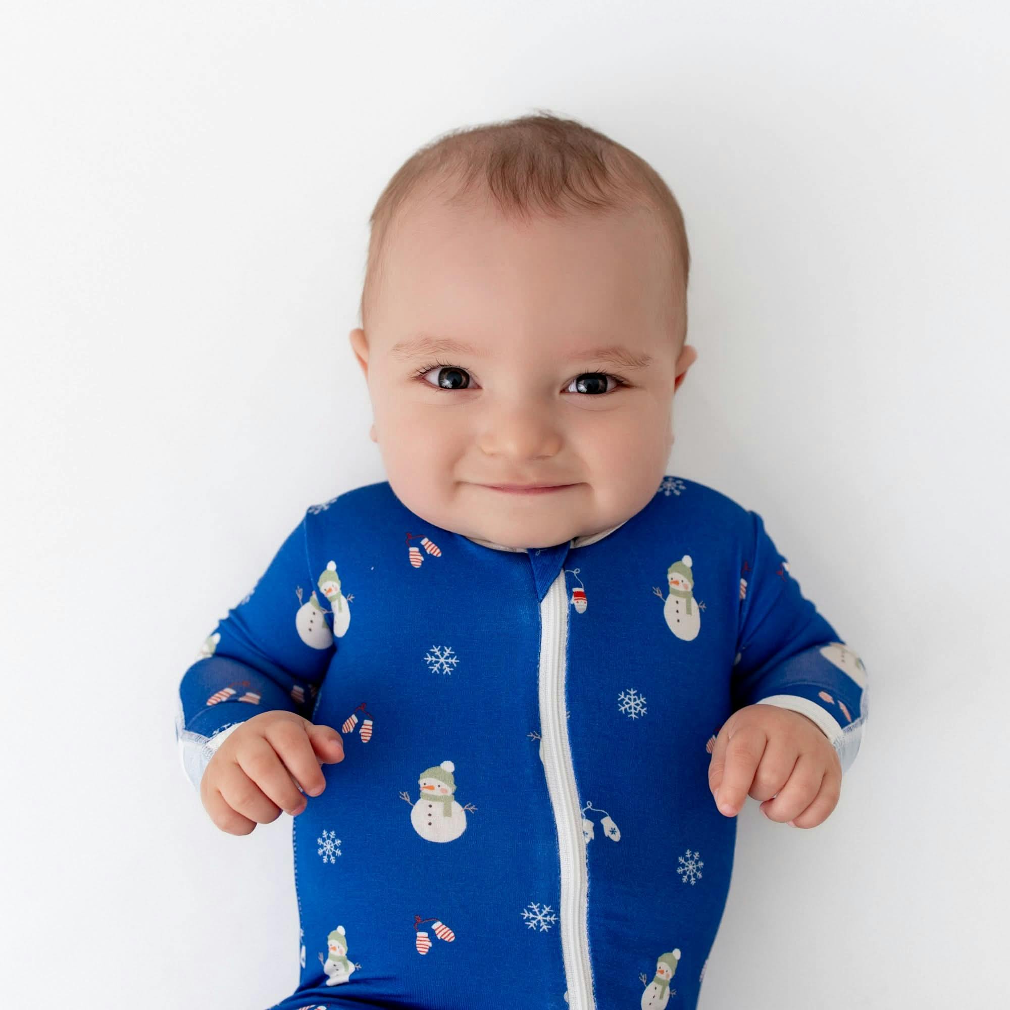 Snowman Zippered Footie
