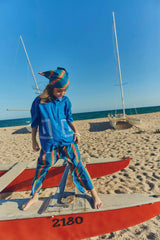 BARCOS EMBROIDERED SHIRT BLUE