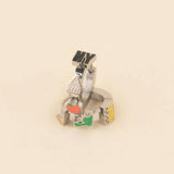 NYC 3D Huggie Hoop Earrings