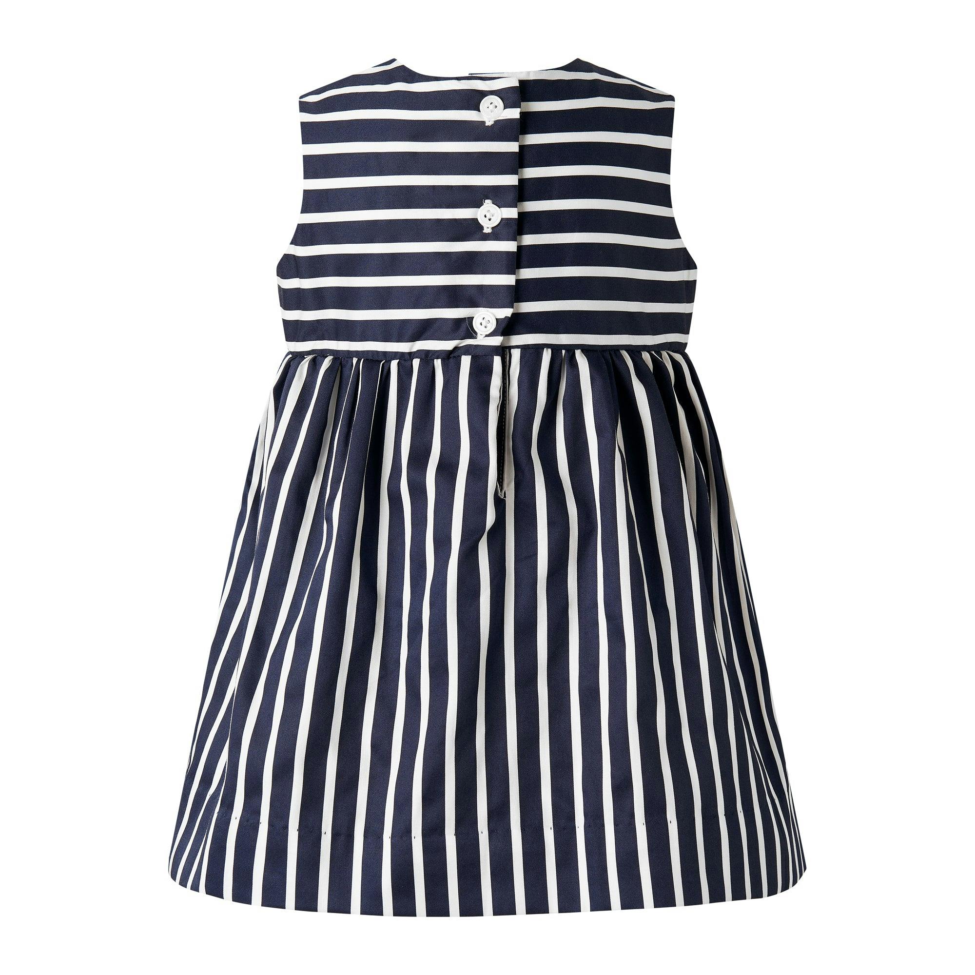 Stripe Bow Dress & Bloomers