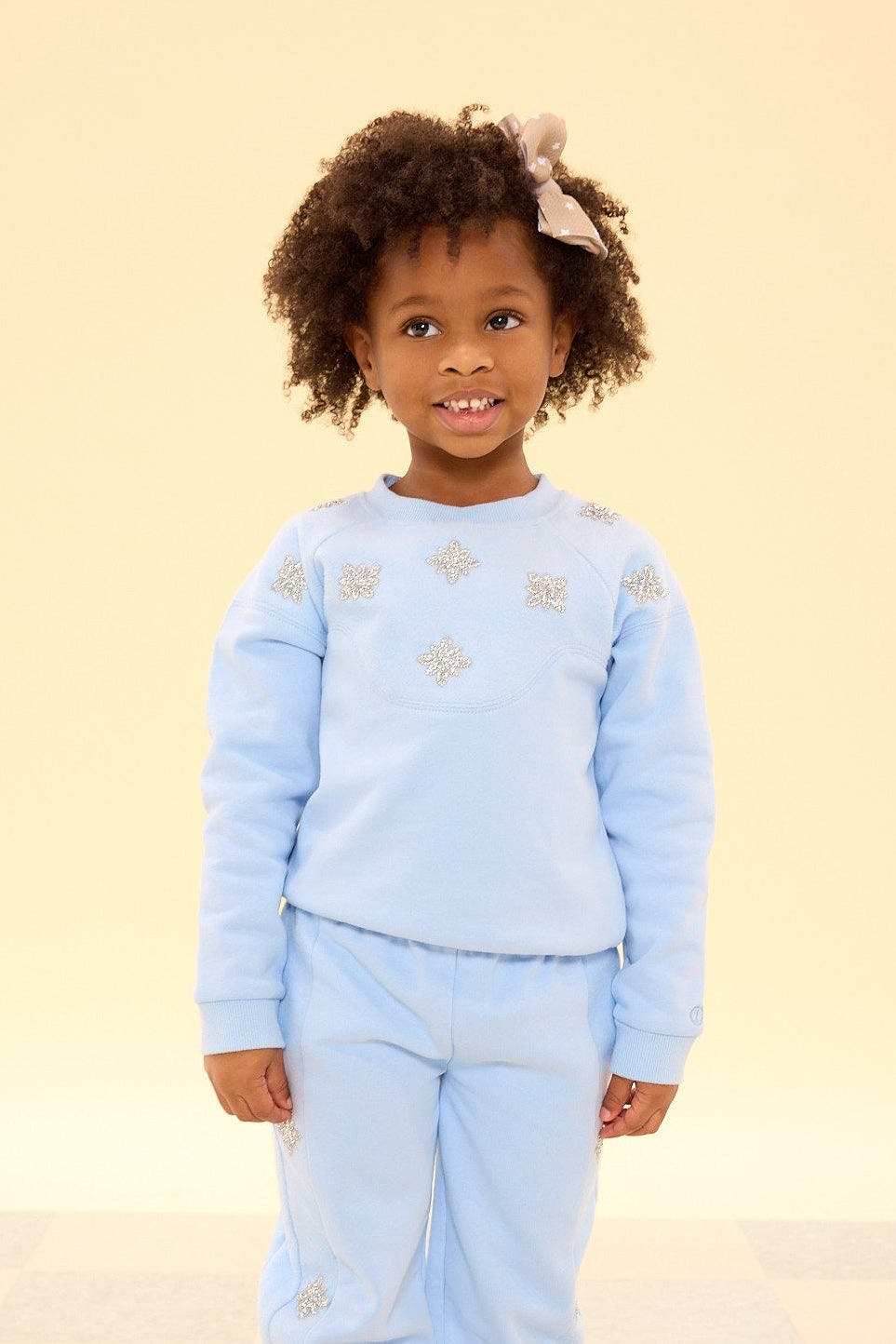 Mini Casey Crewneck Sweatshirt in Light Blue